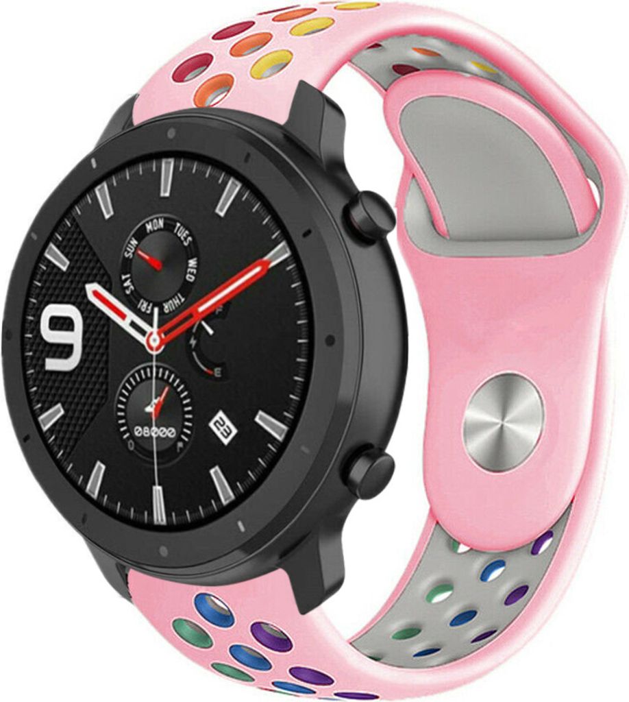 Strap-it Xiaomi Amazfit GTR Sportarmband (Buntes Rosa)
