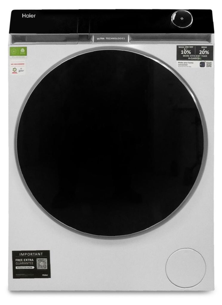Haier HWD120-BD16397EUS, Frontlader, Freistehend, Weiß, Produktbild 