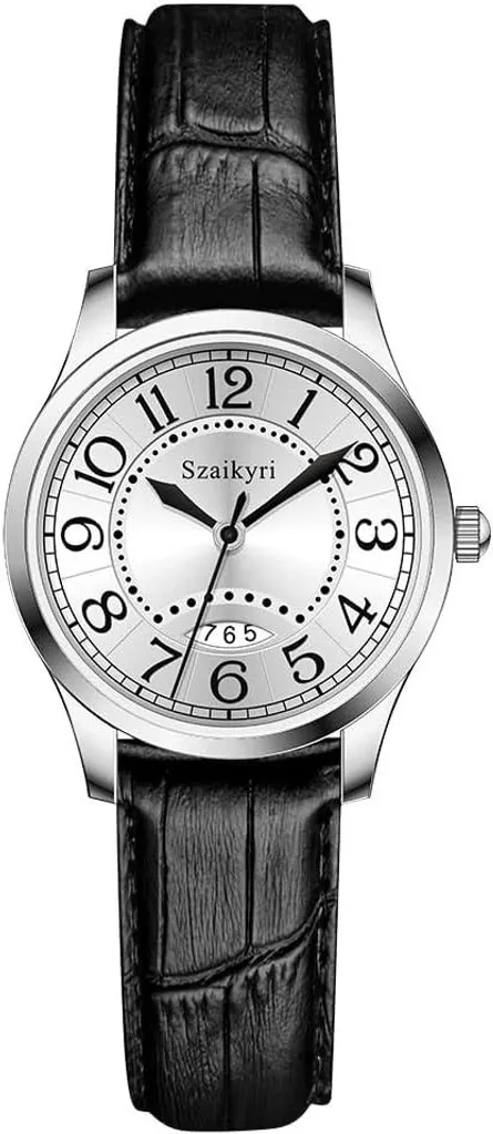 Orologio Donna Classico Numeri Arabi con Calendario - Alta Leggibilità