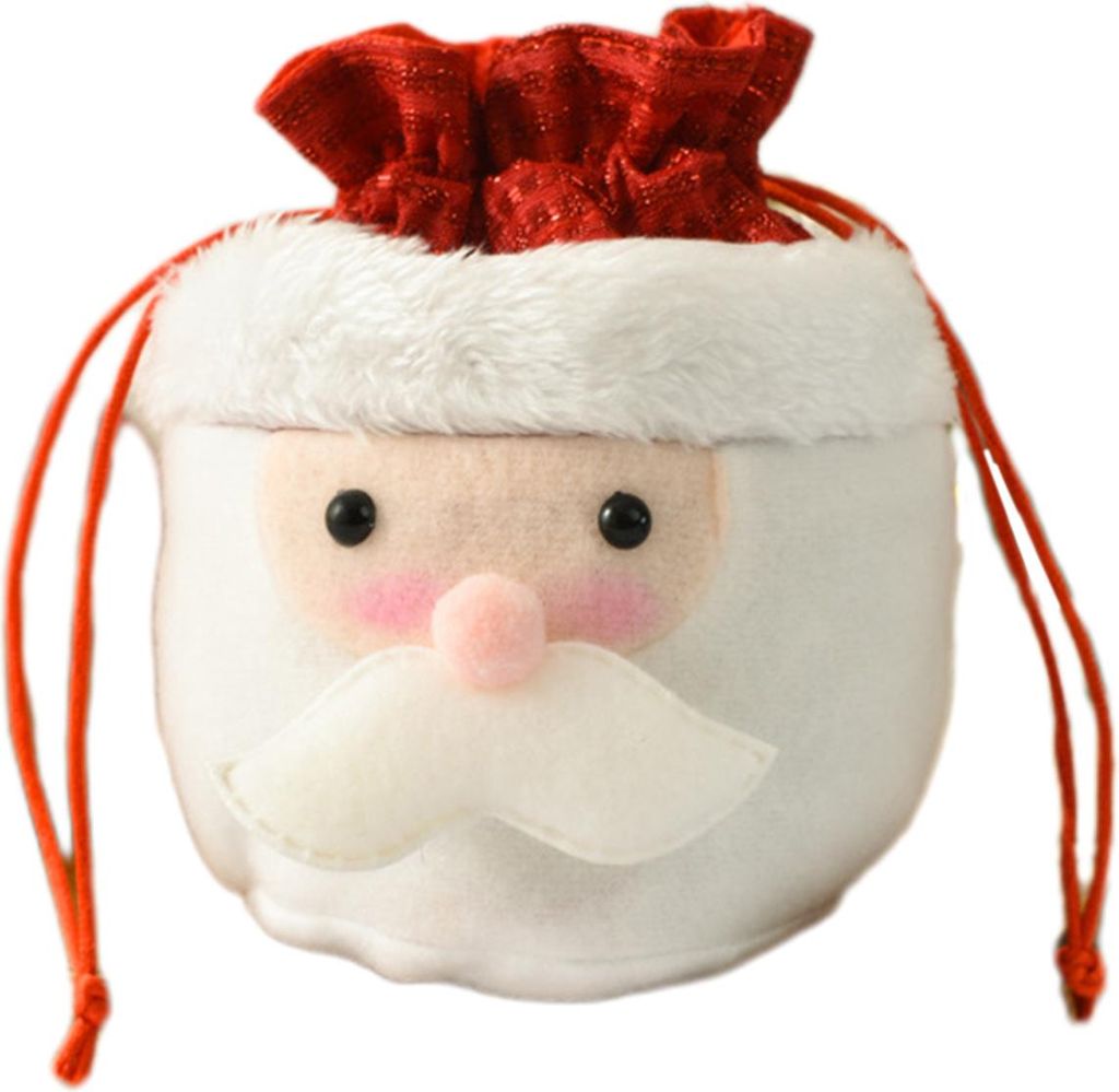 Weihnachts-Süßigkeitentüte, wiederverwendbare Weihnachts-Leckerli-Tüte für Leckereien, Obst, Weihnachtsgeschenk-Aufbewahrungstaschen für Gebu...