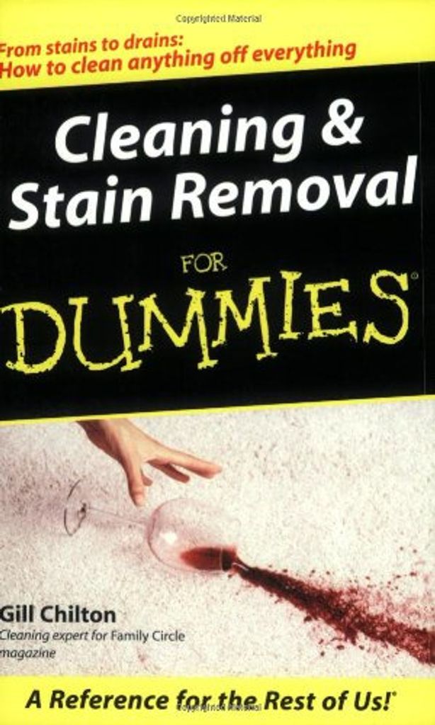 Cleaning & Stain Removal For Dummies – Lingua: Inglese