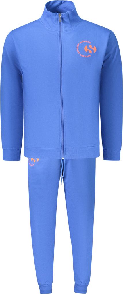 Herren Trainingsanzug Blau - Komfort & Stil mit Kontrastreichtum