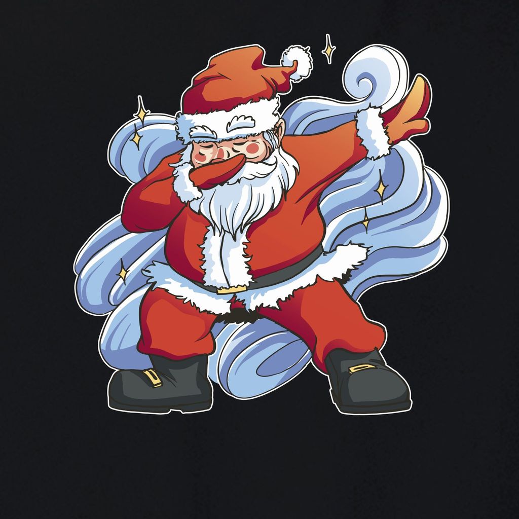 Dabbing Santa Clause - Weihnachten Weihnachtsgeschenk Christmas Uni Weihnachtspullover, Schwarz, L