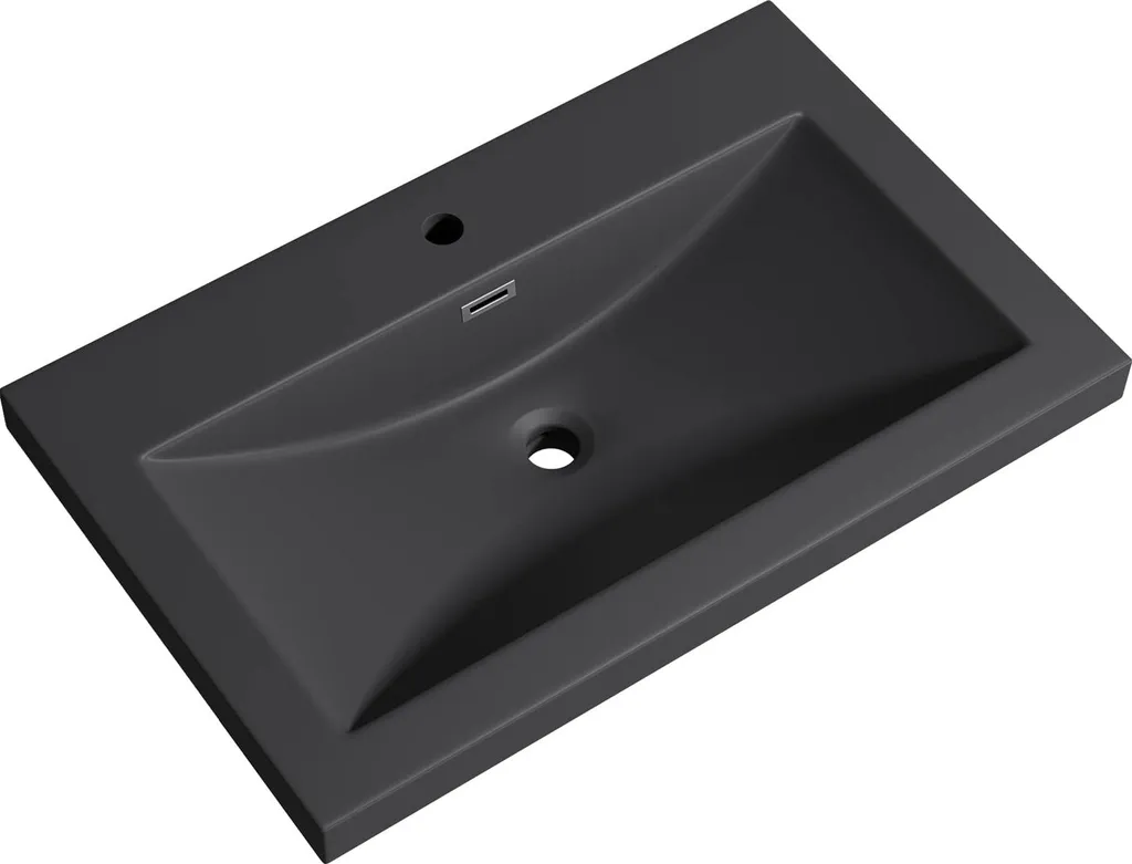 Lavabo Bagno Rettangolare Antracite 76x48 doporro Colossum01