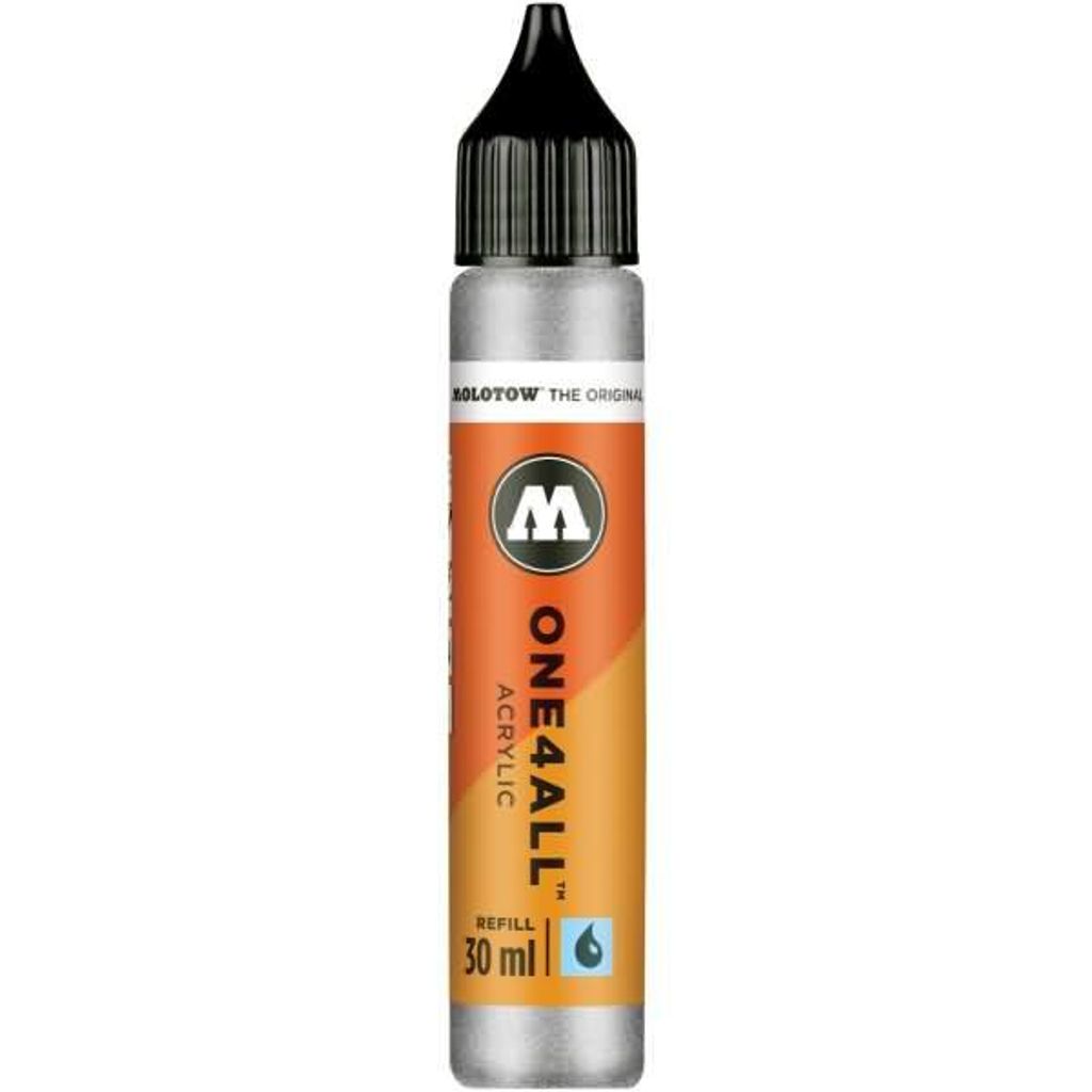 Molotow Nachfüllflasche ONE4ALL ACRYLIC 30 ml, Nr. 227 metallic silber