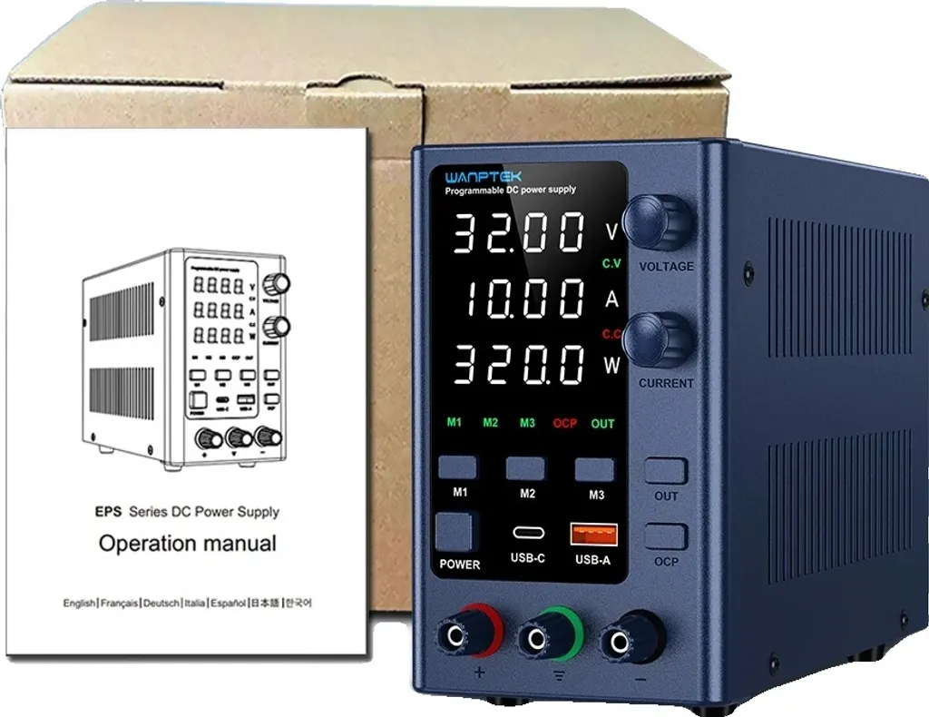 Alimentation DC réglable EPS3210 32V 10A haute précision pour labo