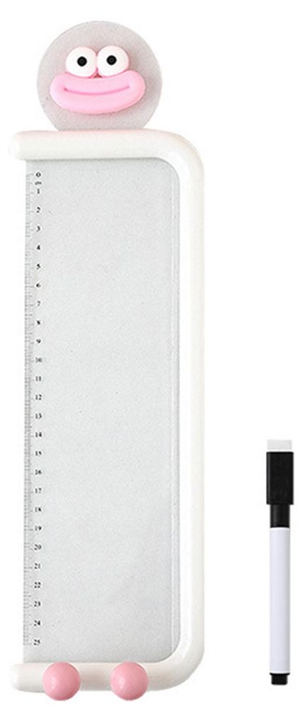Acryl-Notiztafel für Monitore, transparente Seitenhalterung mit Klemme, Handyhalterung und Lineal – ideal als Schreibtisch-Organizer.
