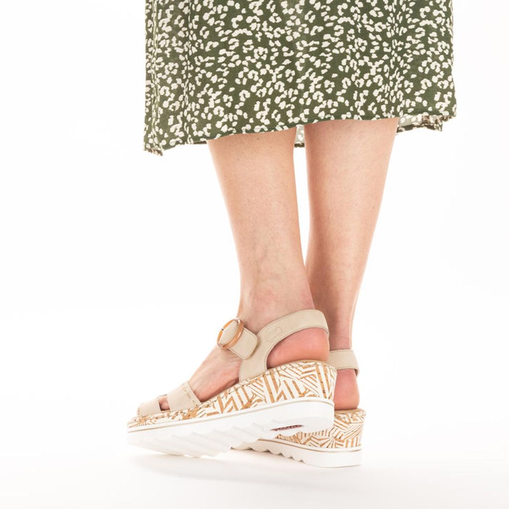 Rieker Keilsandaletten 67173 Damen 31353430373139 Beige 37 Produktbild 48