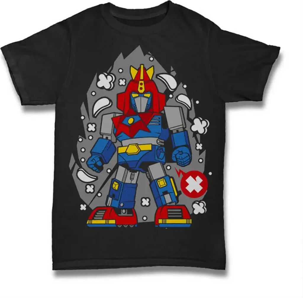 Herren Grafik T-Shirt Robotermaschine l v - v Abbildung – Robot Machine L V - V Figure – Öko-Verantwortlich Vintage Jahrgang Kurzarm Lustige D...