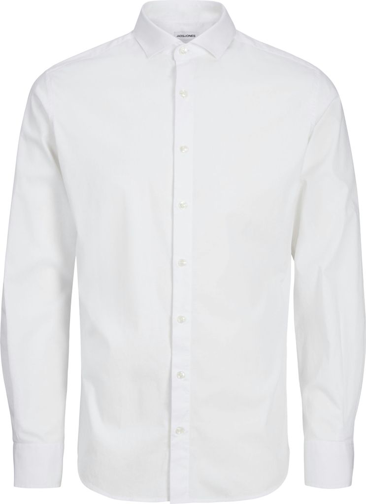 Jack & Jones Eaxel Stretch Langarmhemd Weiß 10 Years Jungen Produktbild 