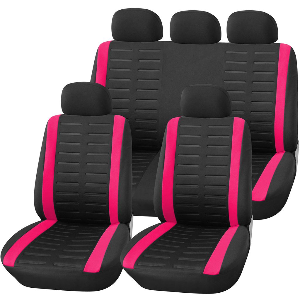 PREMIUM Kunstleder Sitzbezug Sitzbezüge Sitz Pink Rosa SET für viele  Fahrzeuge