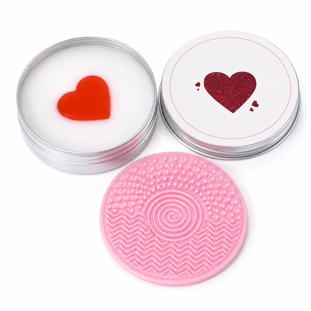 Make-up Pinselreiniger Set mit Reinigungsseife & Produktbild 