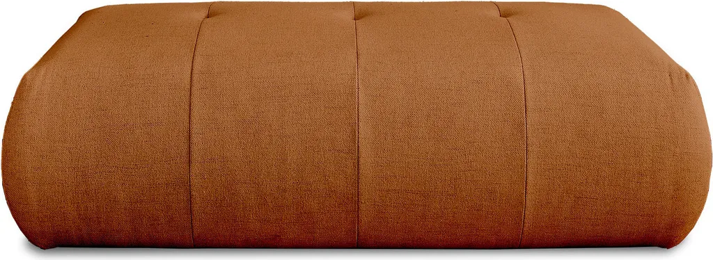Pouf Modulable Onyx Tissu Rouille : Confort Ferme et Design Épuré