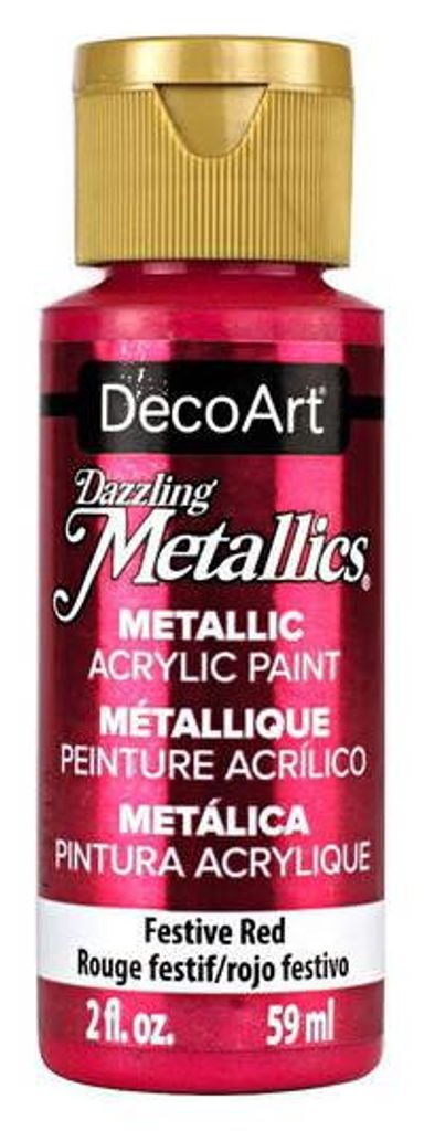 Metalická farba Dazzling Metallics - Festive Red - červená Obrázok produktu 
