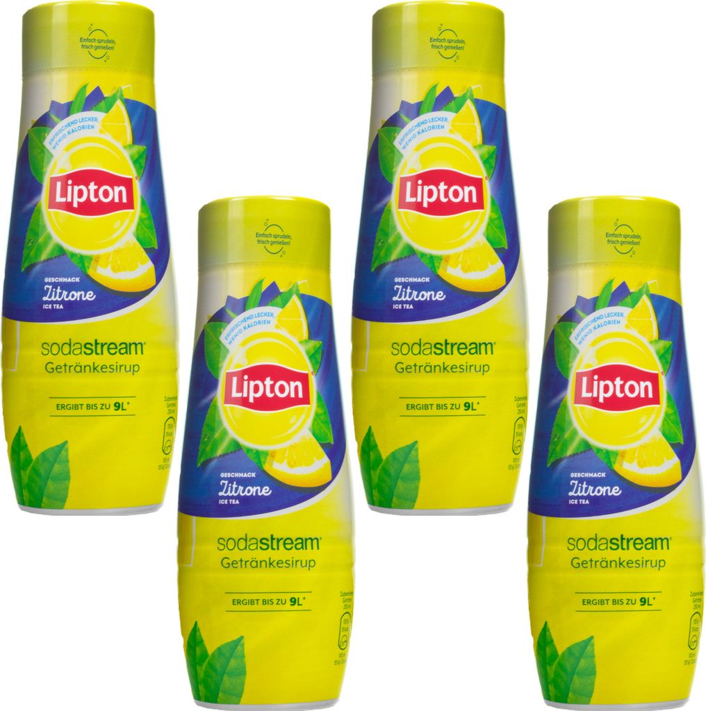 Lipton Sirup Zitronengeschmack 440ml 4er Pack für Sodastream Getränk