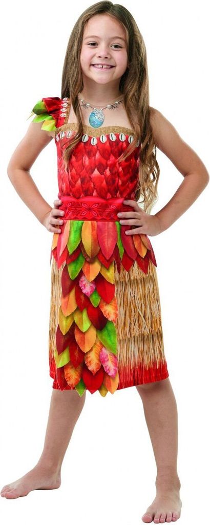 Disney's Vaiana Blätterkleid Kostüm für Kinder Kindergröße: 128