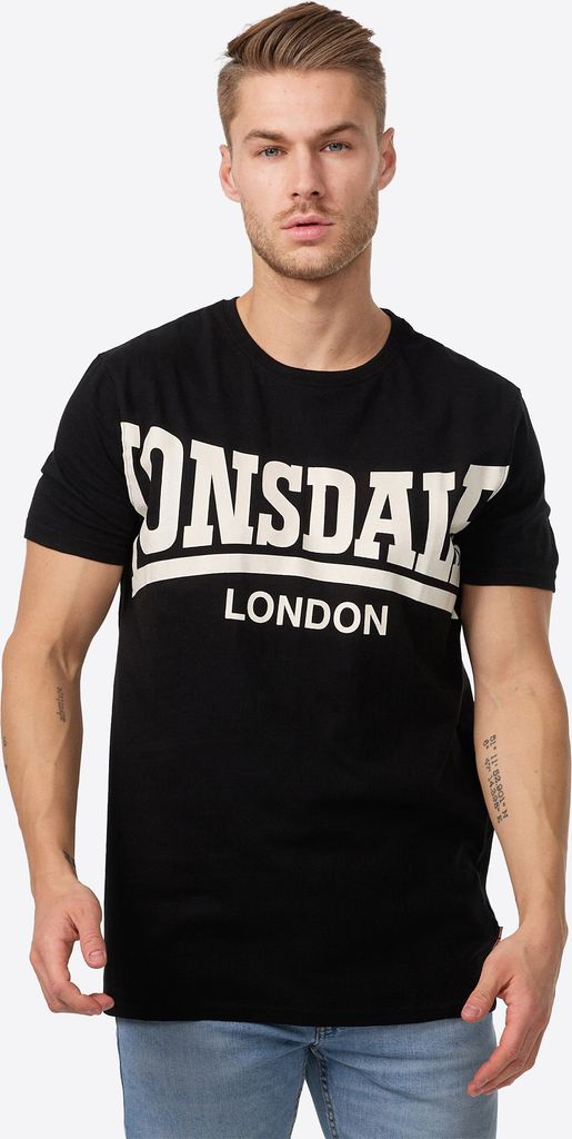 Herren T-Shirt normale Passform YORK Black XL Lonsdale