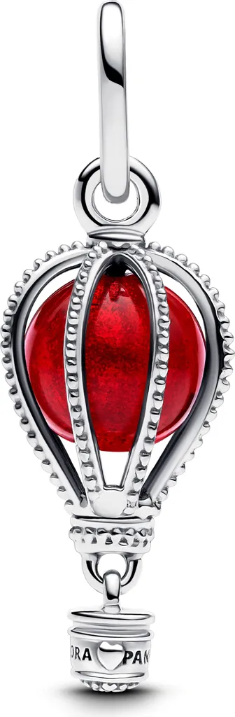 Pandora 798064C01 Charm Pendentif Montgolfière en Verre de Murano Bleu
