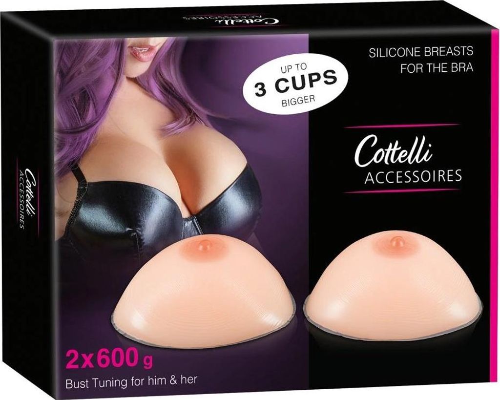 Cottelli Accessories Silikonowe Wkładki Do Biustonosza 600g Zdjęcie produktu 
