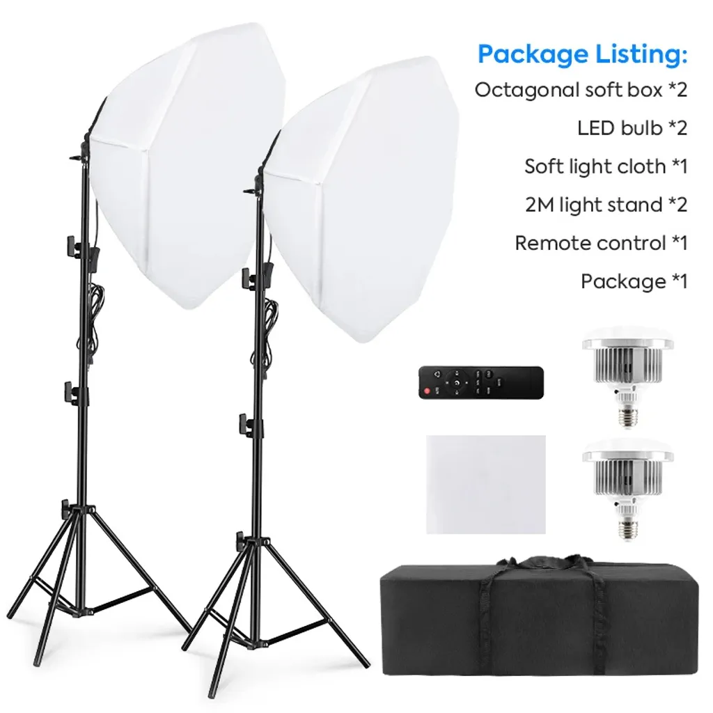 Solution Éclairage Photo Doux Octogonal contre Ombres Portées LED - 2