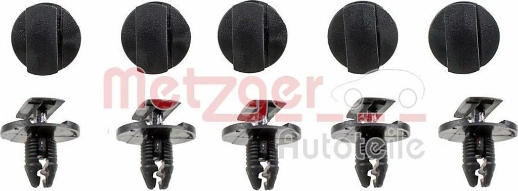 10x METZGER Clip Zier- / Schutzleiste 2280005 Kunststoff