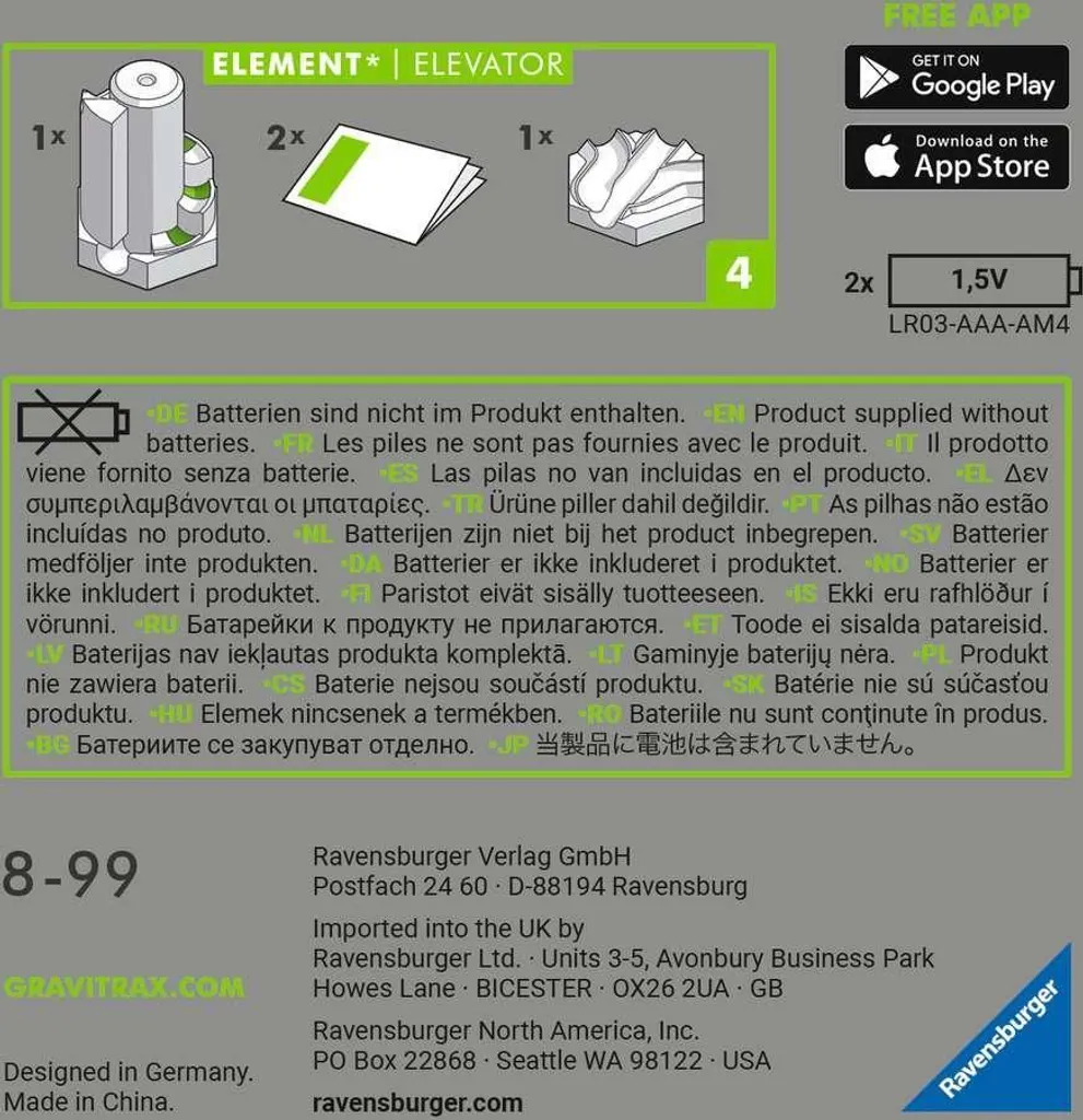 GraviTrax Power Elevator Extension Set : Ascenseur Automatique Ravensburger - 14