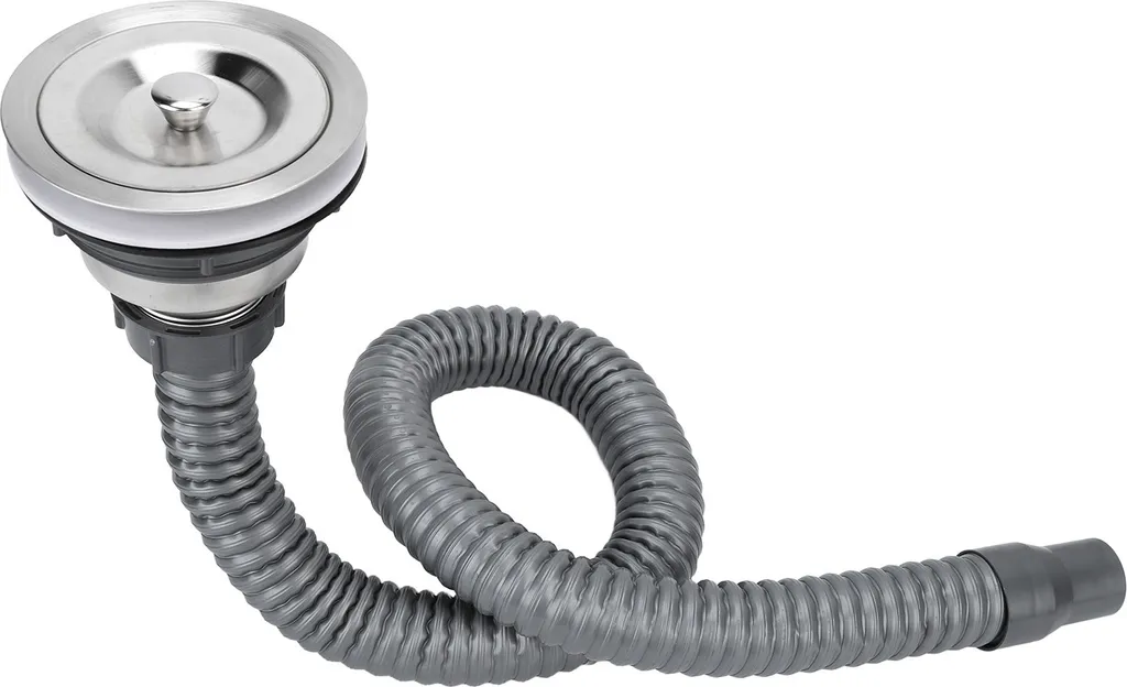 Vasca da bagno Drain Stopper Strainer Acciaio inox di grandi dimensioni Hair Catcher Drain Strainer Set con tubo