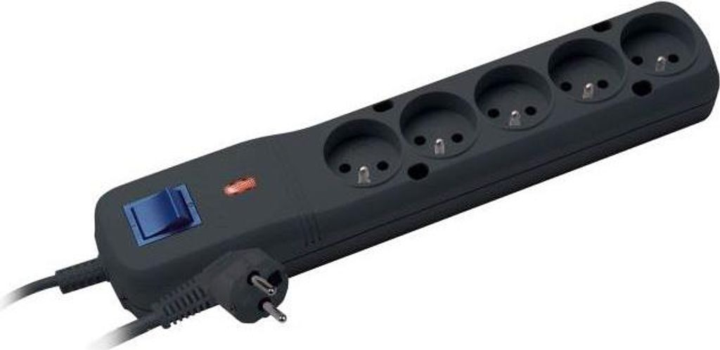 Lestar Surge Protector LF-530WA, 3L EMI/RFI, 5.0m, black Immagine del prodotto 