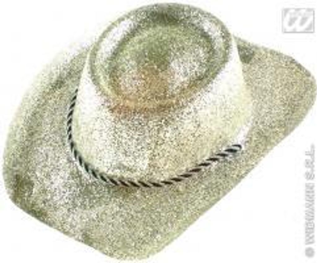 Glitzer-Cowboyhut In Gold – Perfekt Für Party & Karneval, Größe 59-61