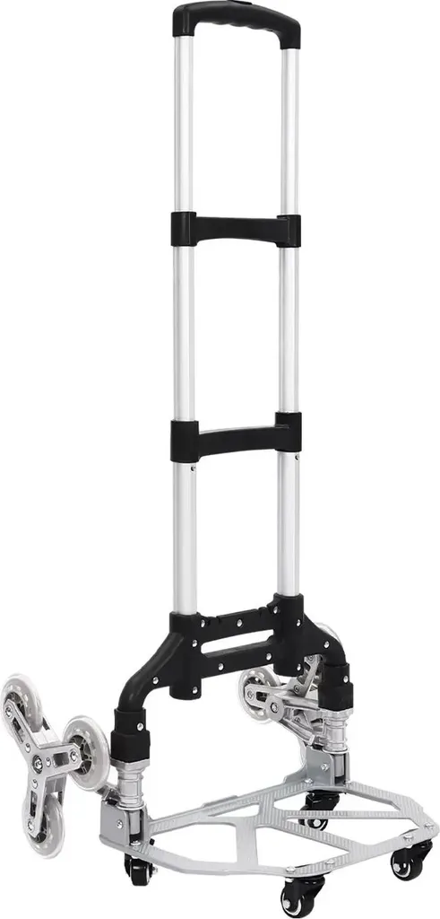 Diable de transport extensible 70 kg avec roues spéciales escaliers