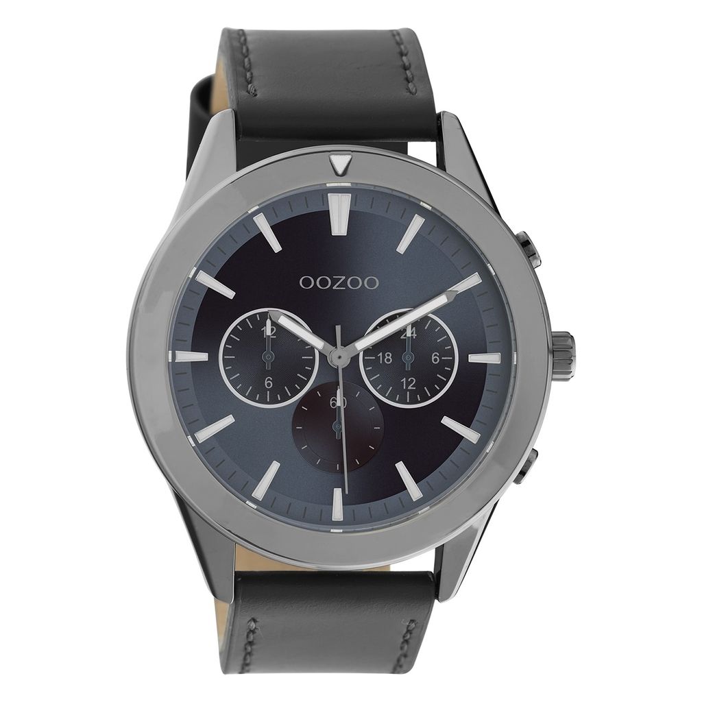 Oozoo Armbanduhr schwarz Leder C10803 Timepieces Herren Analog-Quarzuhr UOC10803