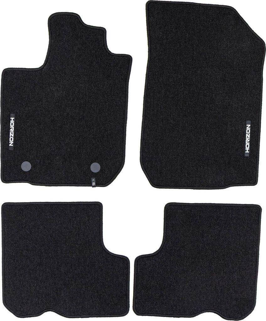 Velours Fußmatten für Dacia Logan II 2012-20 Autoteppich Automatten Schwarz 4tlg
