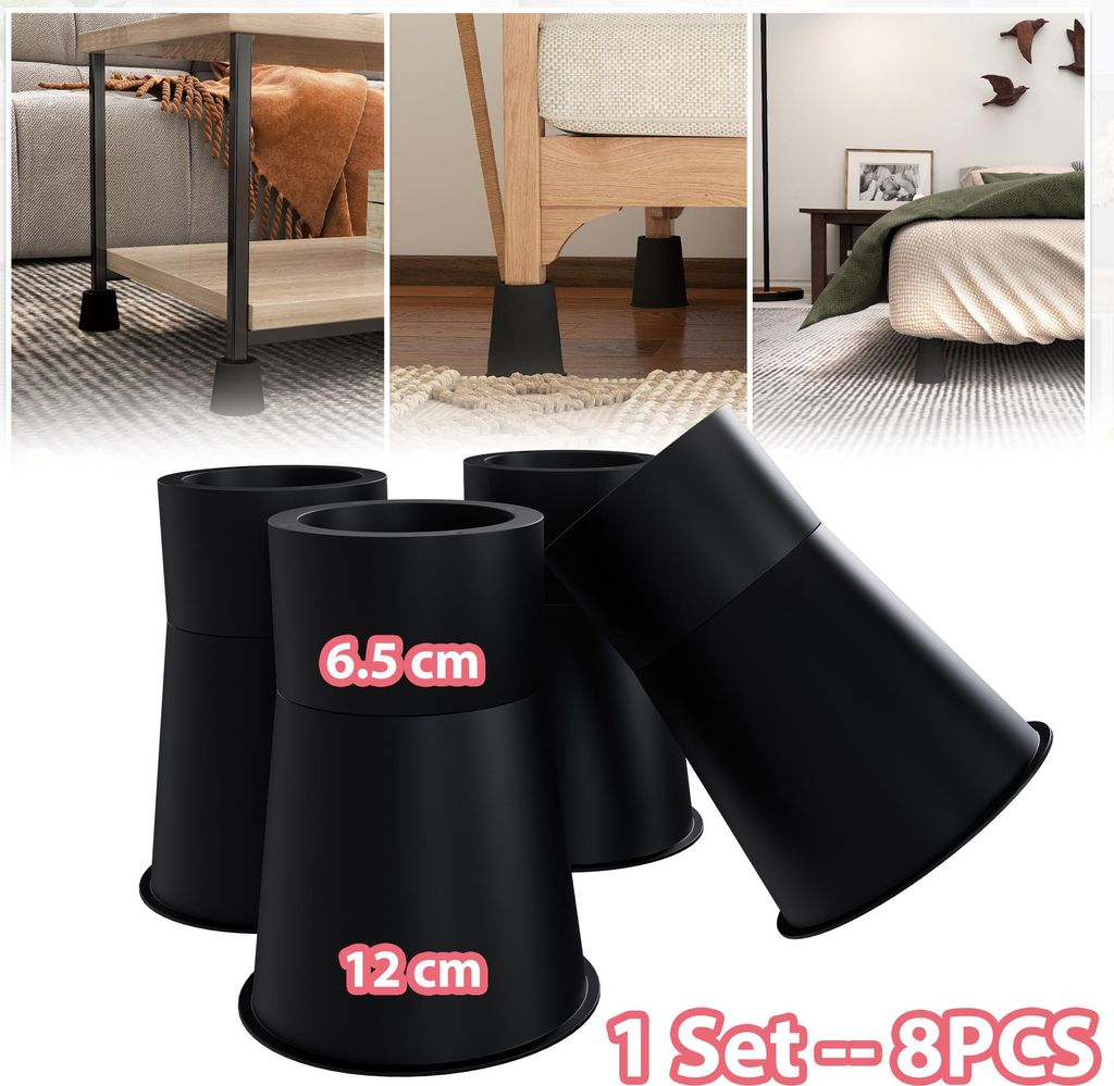 UISEBRT Möbelerhöhung 8-teilig – Bett- und Sofaerhöher Set, Produktbild 