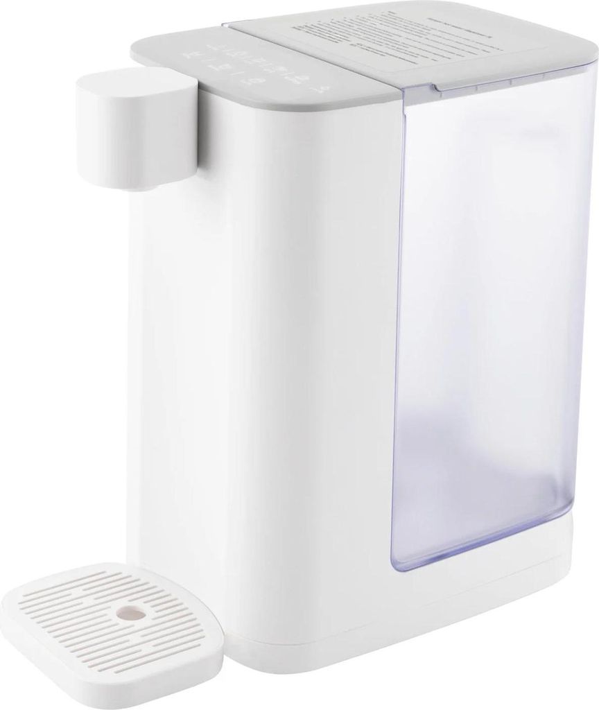 Warmwasserspender - Tischgerät Wassererhitzer - 3 l Fassungsvermögen - 2000 W - Schnellaufheizung - 5 Temperaturen 45–100 °C - Weiß