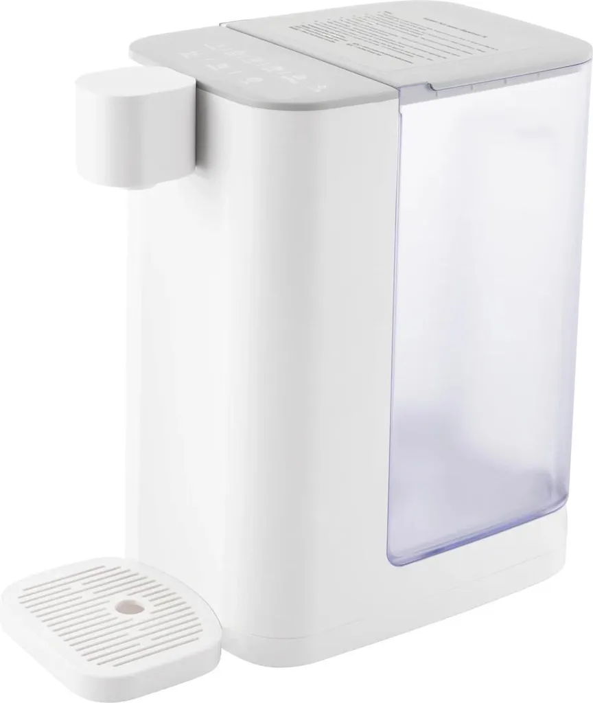 Erogatore di acqua calda - Scaldabagno da tavolo - Capacità 3 l - 2000 W - Riscaldamento rapido - 5 temperature 45-100 °C - Bianco