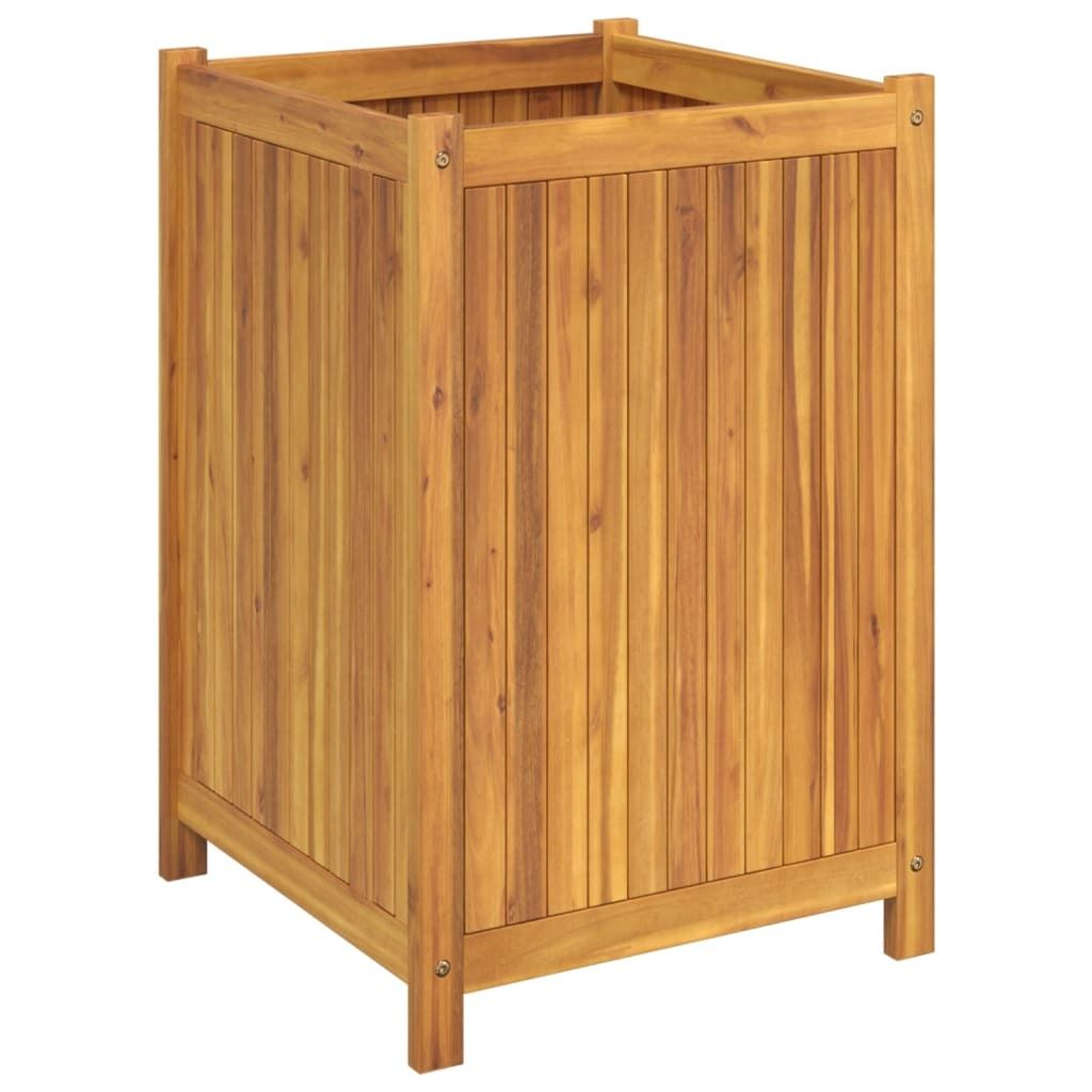 vidaXL Pflanzkübel mit Einlage 50x50x75 cm Massivholz Produktbild 