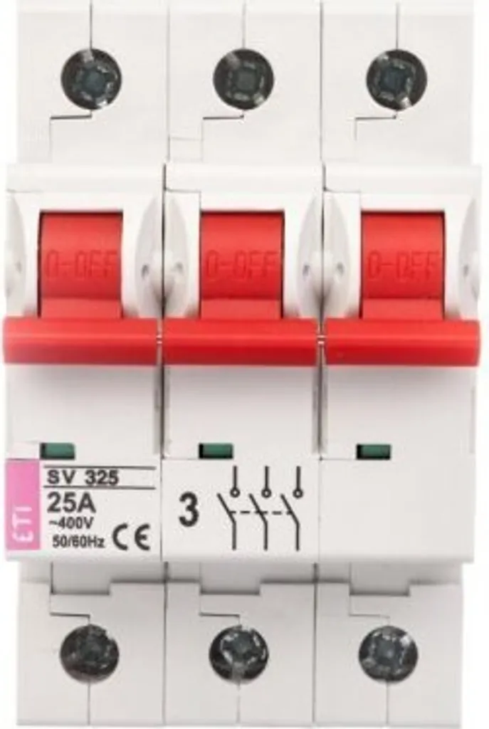 Interrupteur 25A SV 325 pour résoudre les défauts d'isolation circuit