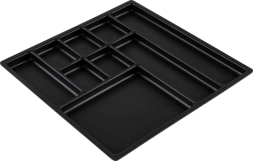Einsatzschale 277x277x17mm schwarz Kunststoff, passend für Holz- und Metallmulden