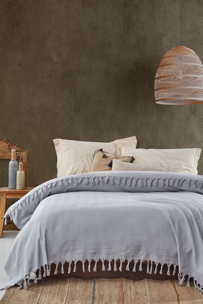 L'Essentiel Linge de Maison, Sidney - Light Grey, Doppeltes Produktbild 