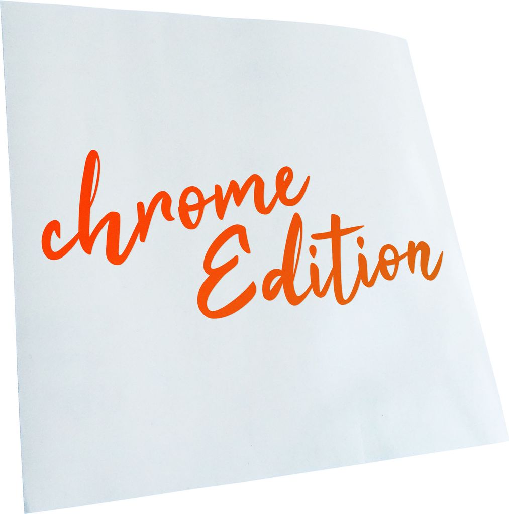 Kiwistar - Autoaufkleber - Chrome Edition - Neonorange - 60x24cm - Aufkleber für Auto, Laptop, Fahrrad, LKW, Motorrad mehrfarbig JDM Decal Racing