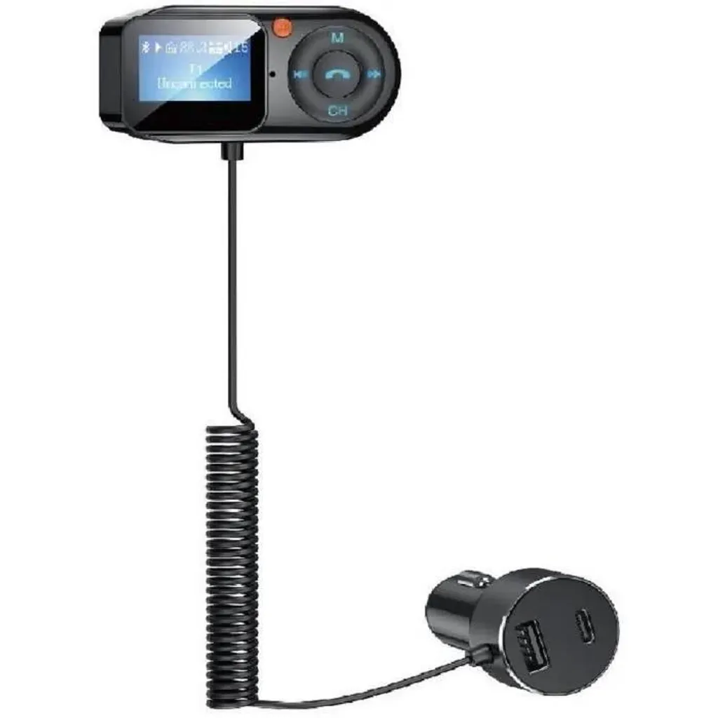 Adaptateur autoradio FM Thomson avec voltmètre et écran LCD déporté
