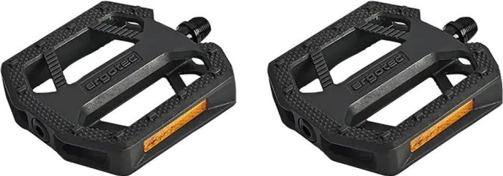 Ergotec Pedale EP-M 9/16" schwarz Polypropylen rutschfest 110x108 mm robust