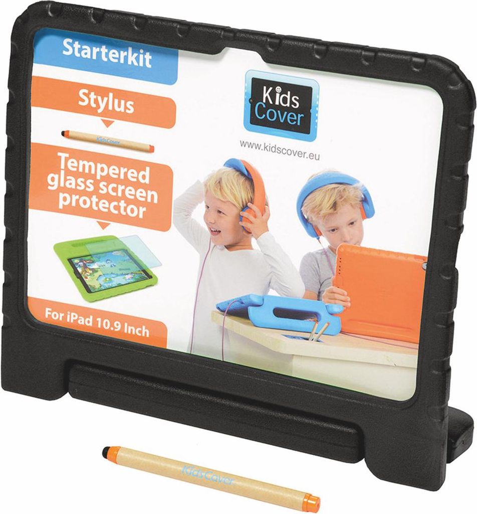 Parat KidsCover Schutzhülle schwarz für iPad 10.9'' (10. Generation) inkl. Stift und ScreenCover