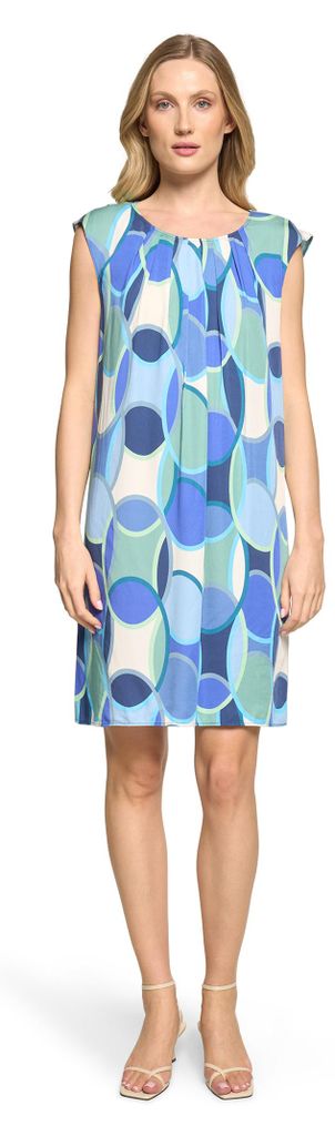 Kleid Kurz ohne Arm 8850 Blue/Green Größe 40