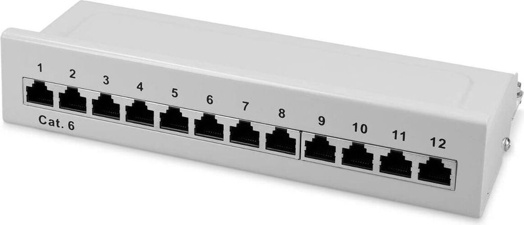 kwmobile 12 Port Patchpanel Cat6 Verteiler - Verteilerfeld Produktbild 4