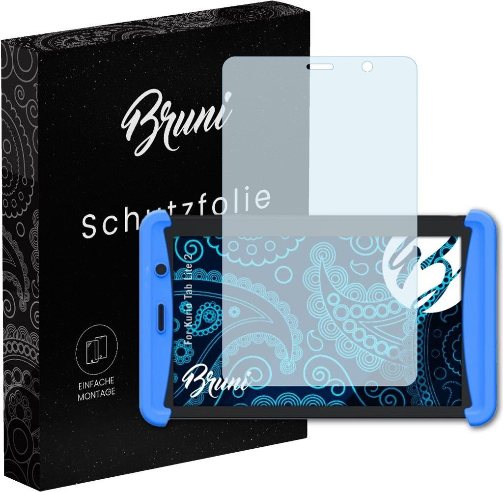 Bruni Basics-Clear 2x Schutzfolie kompatibel mit Kurio Tab Lite 2 Folie