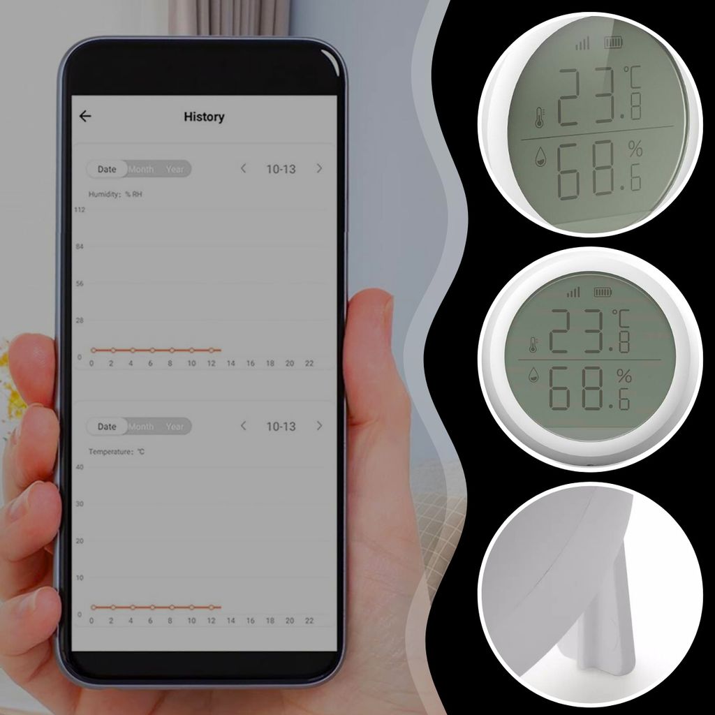 ZigBee senzor teploty a vlhkosti TUYA LCD Obrázek produktu 5