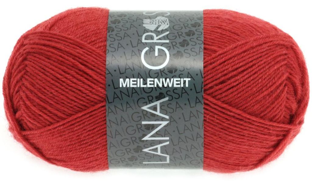 Lana Grossa - Meilenweit 4-fach 50g 1323 dunkelrot Produktbild 