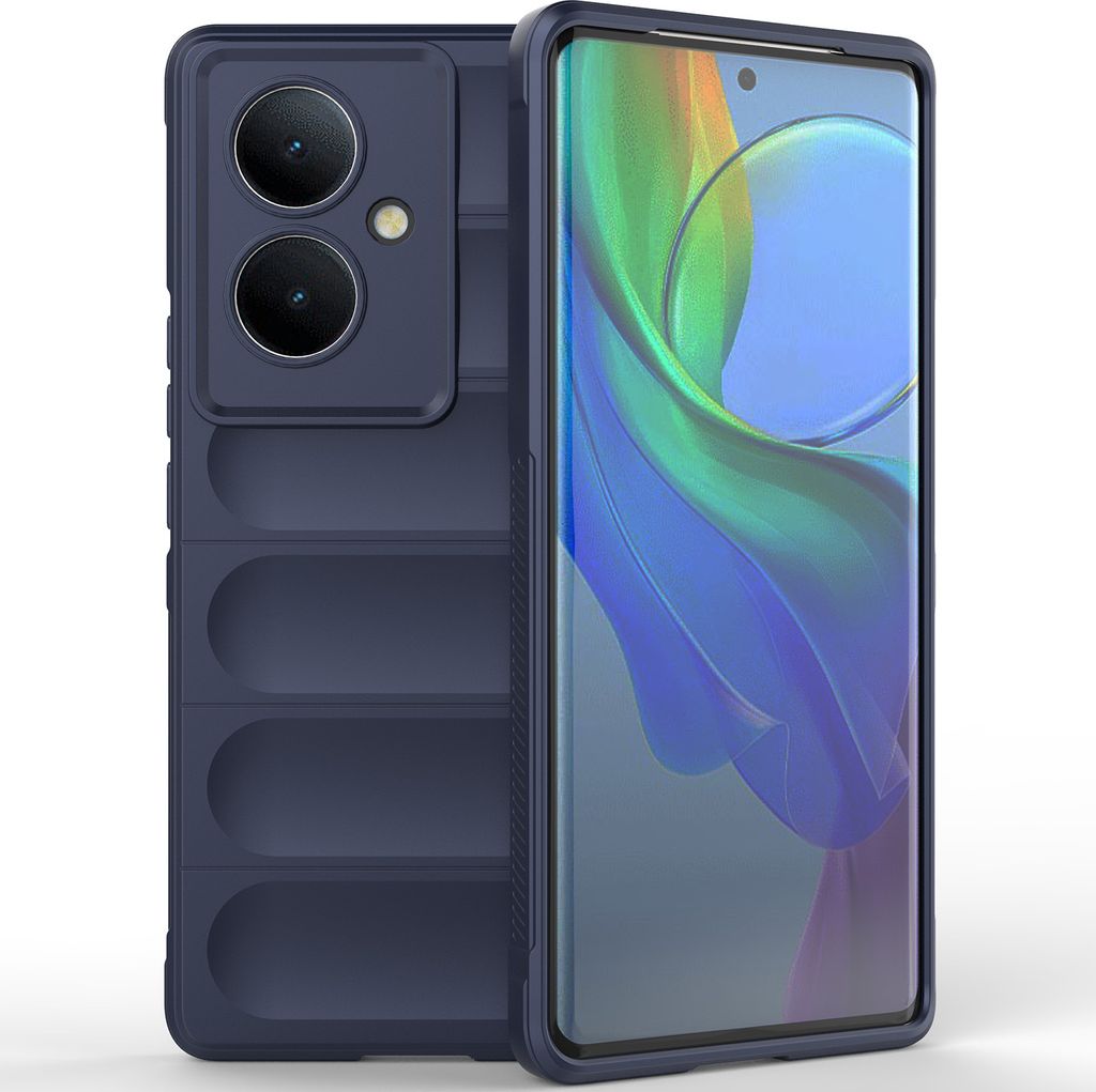 Handyhülle für VIVO V29 Lite 5G / VIVO Y78+ Weich TPU Silikon Stossfest Anti-rutsch Hülle Dunkelblau