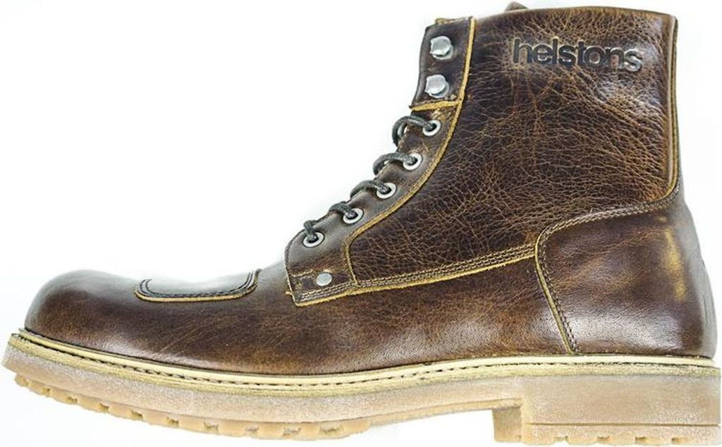 Helstons Aniline Leather Mountain Motorradstiefel Braun EU 42 Mann Braun EU 42